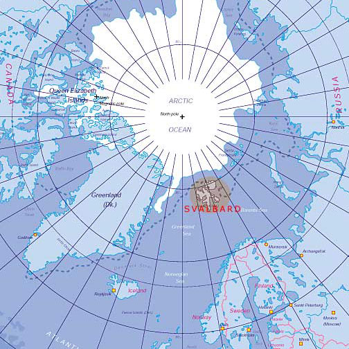 Localización Svalbard