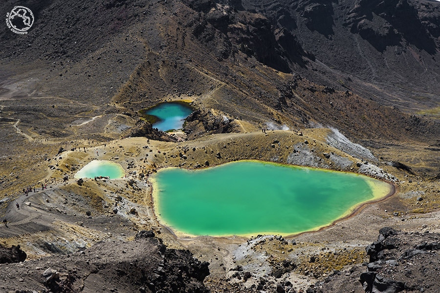 Emerald lakes en Tongariro