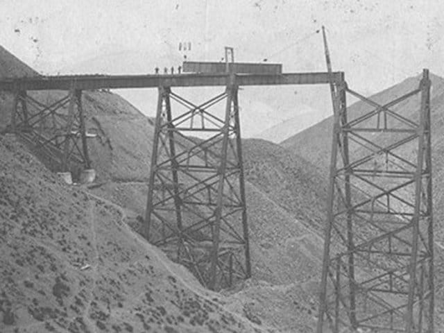 Construcción viaducto de la Polvorilla