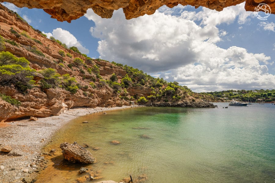 Playas y calas de Ibiza mapa