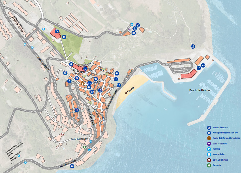 Lastres mapa que ver