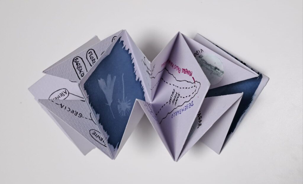 Mapiroflexia diario de viaje + mapa + cuaderno artesanal